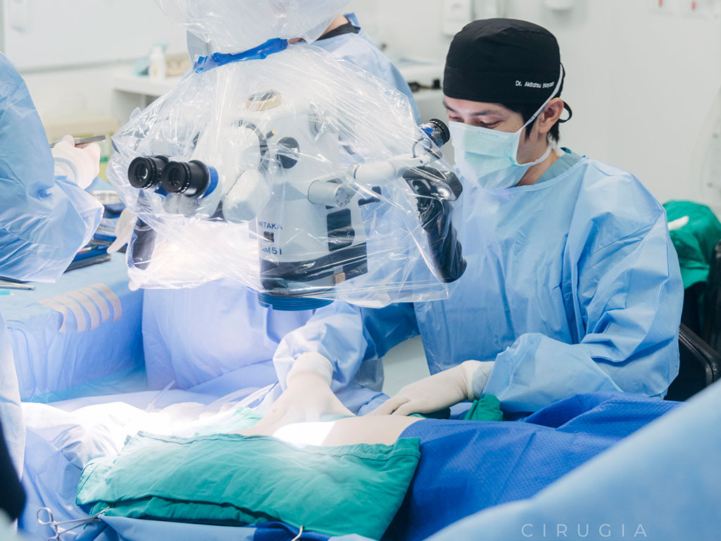 治療中の様子の写真